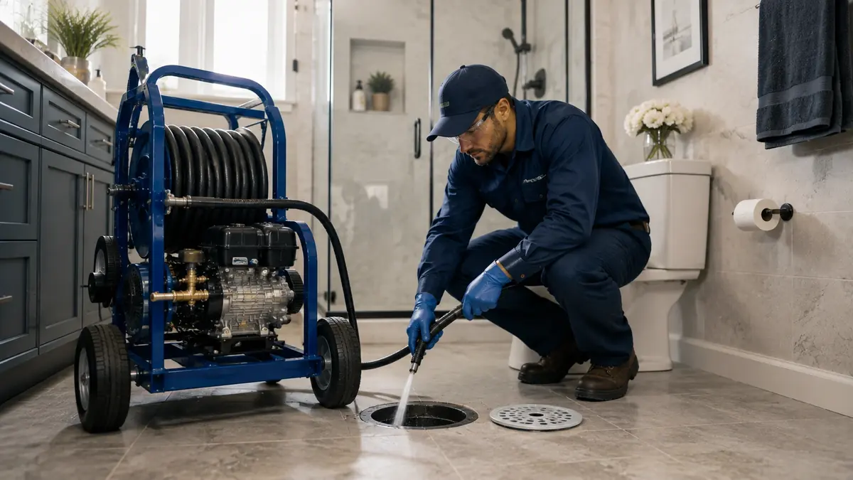 Bathroom Drain Hydro Jetting in San Ysidro