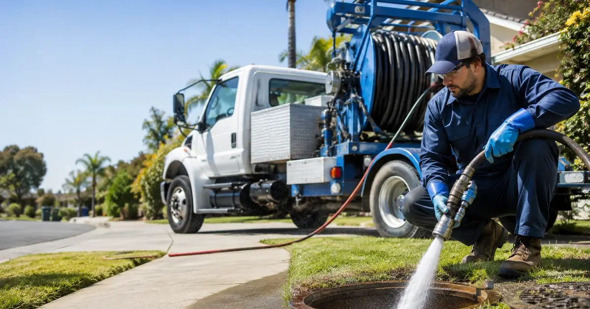 Hydro jet sewer cleaning San Ysidro