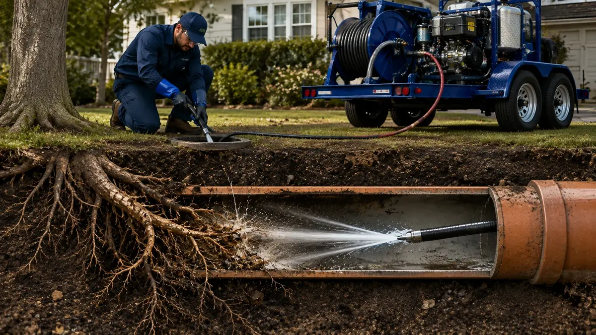 Tree Root Removal with Hydro Jetting in San Ysidro